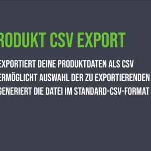 Product CSV Export WOOCO